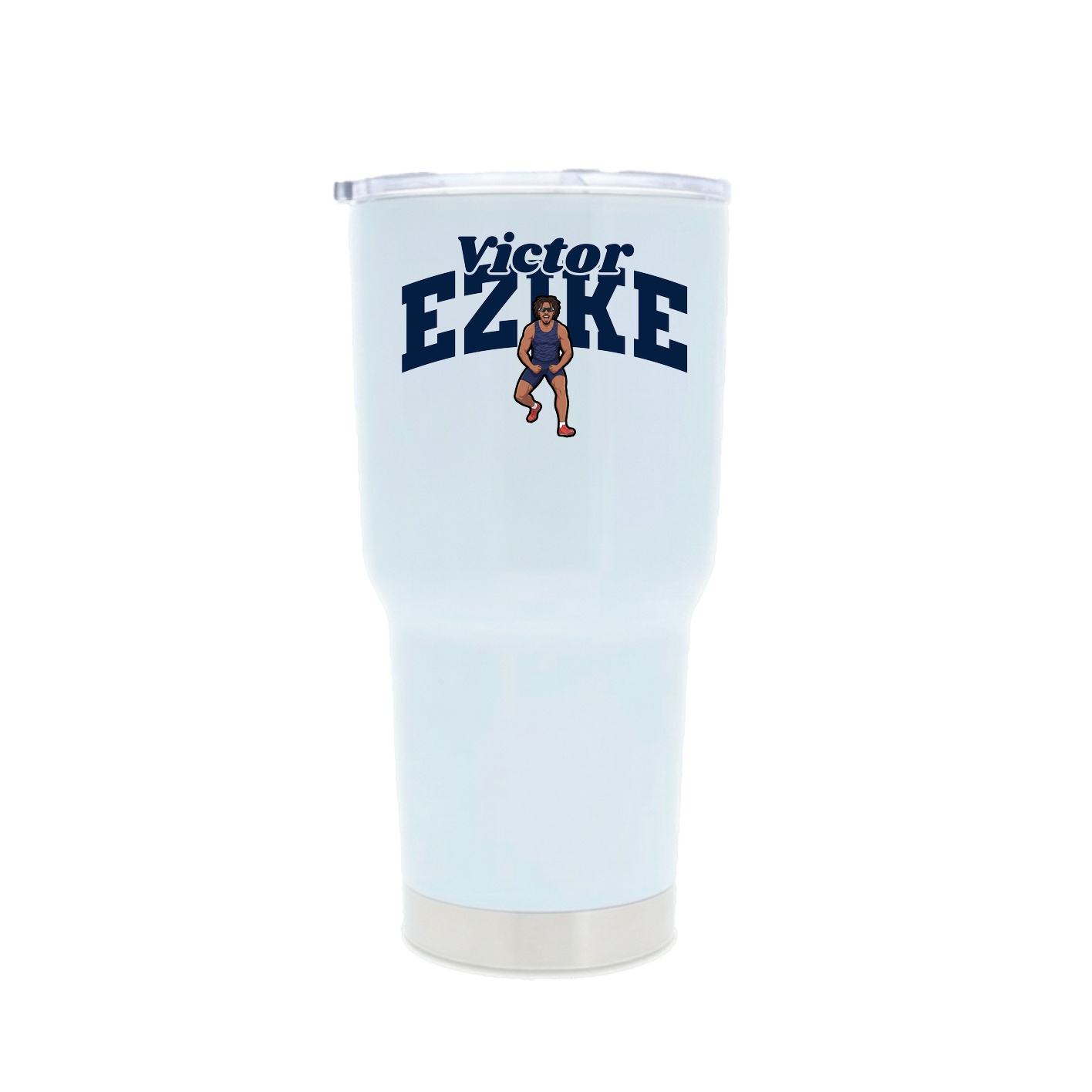 30oz Stainless Steel Tumbler — Signature Arch in White