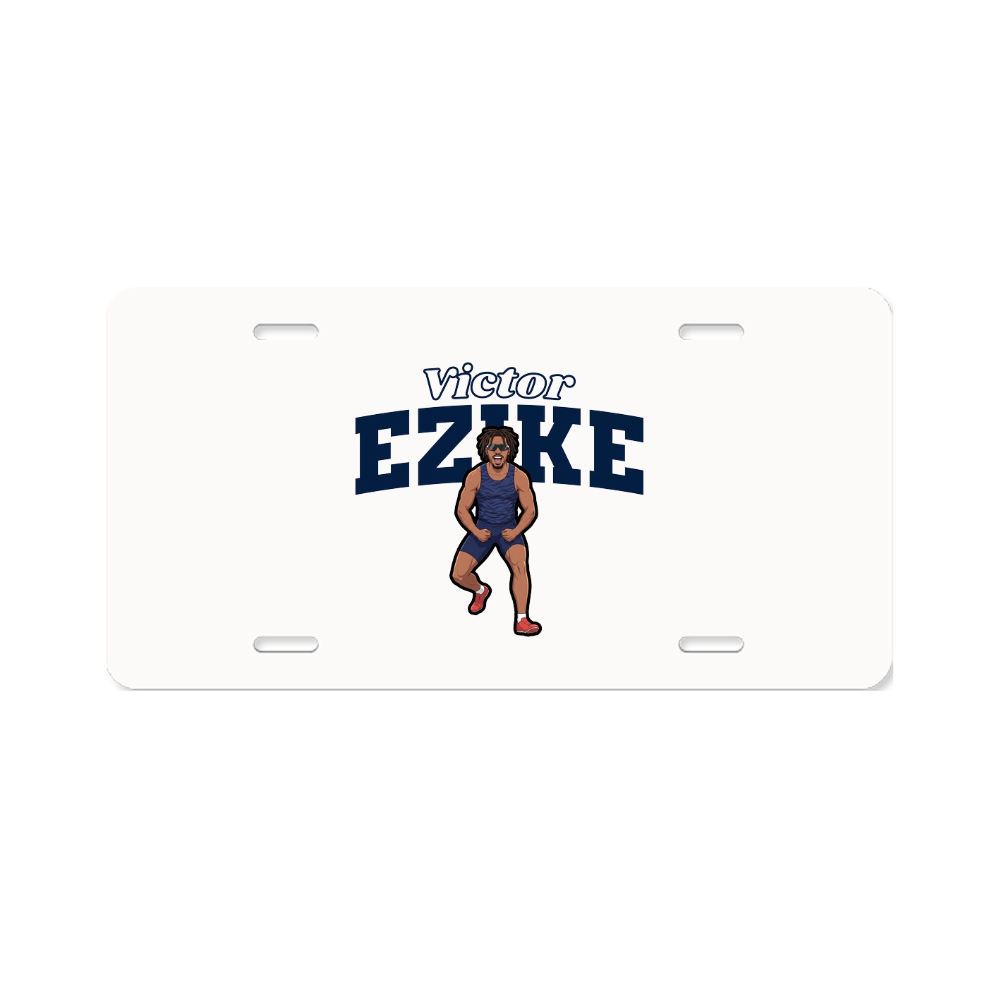 License Plate — Name Arch in Classic