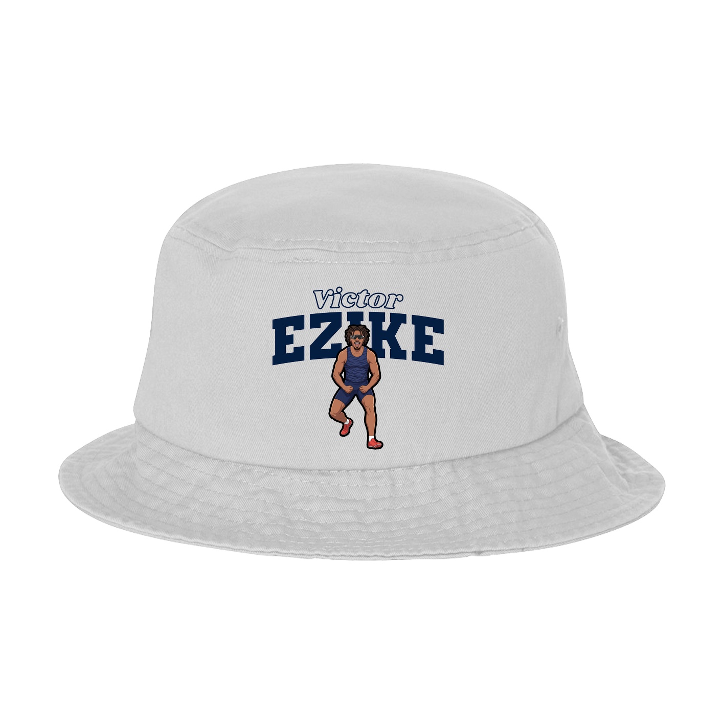 Bucket Cap — Name Arch in White