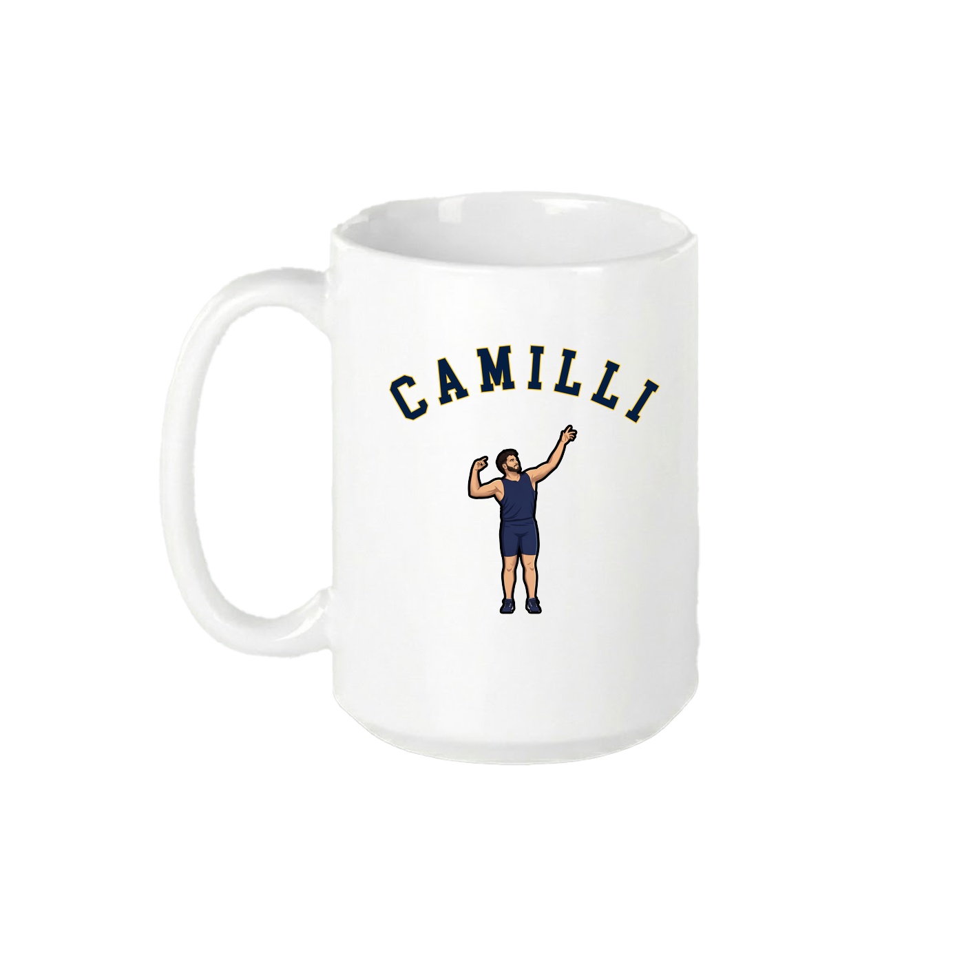15oz Coffee Mug — Shirsey Arch in White