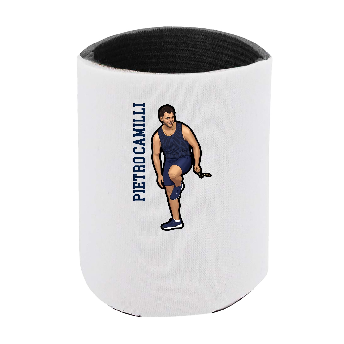 Can Holder — Name Vertical in White