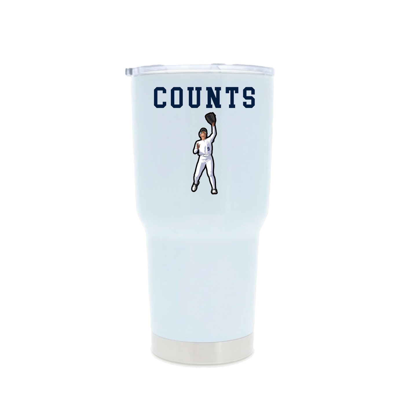 30oz Stainless Steel Tumbler — Shirsey in White