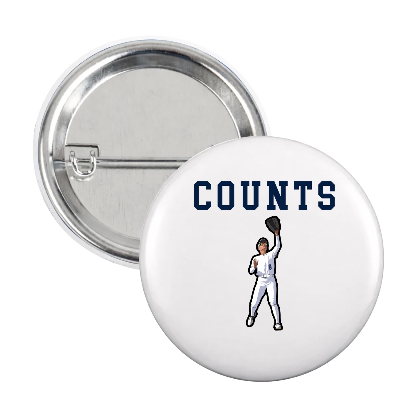 Game Day Button — Shirsey in White