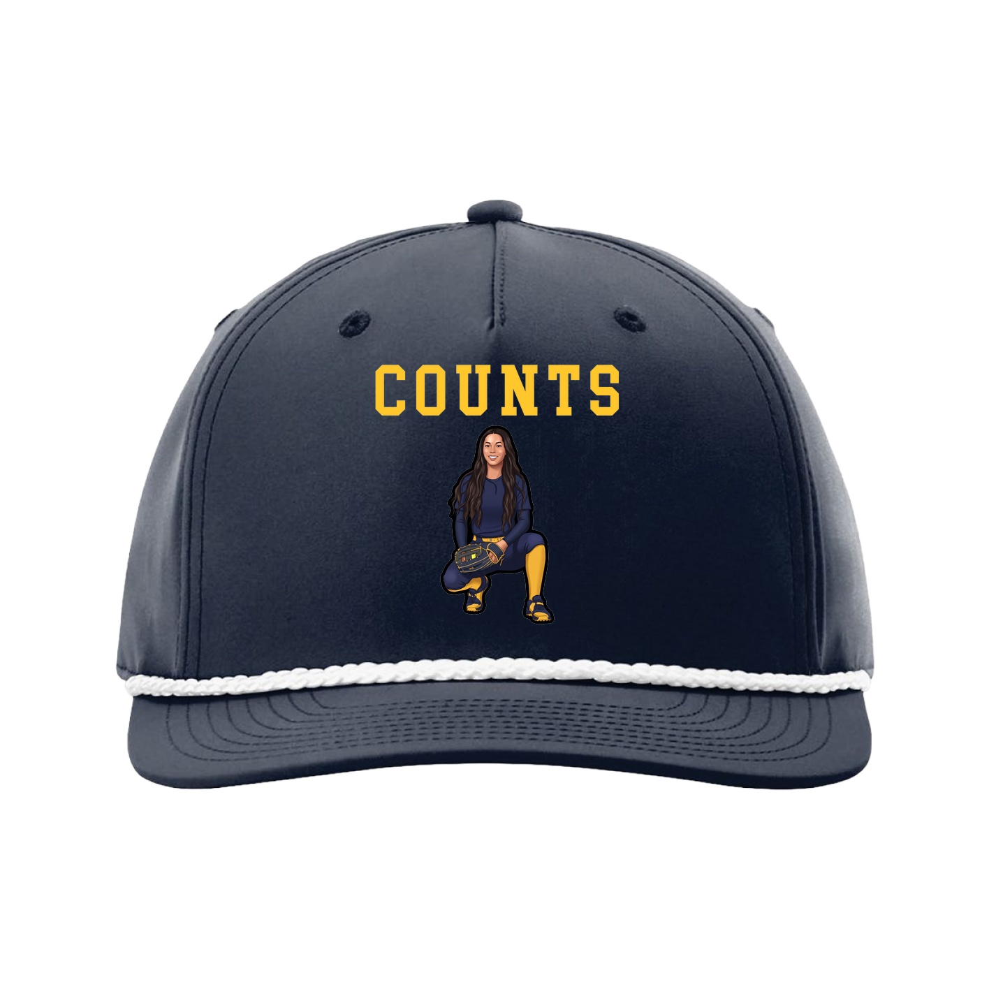 Five-Panel Classic Rope Cap — Shirsey in Navy