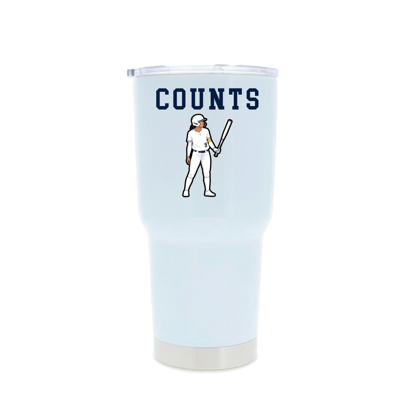 30oz Stainless Steel Tumbler — Shirsey in White
