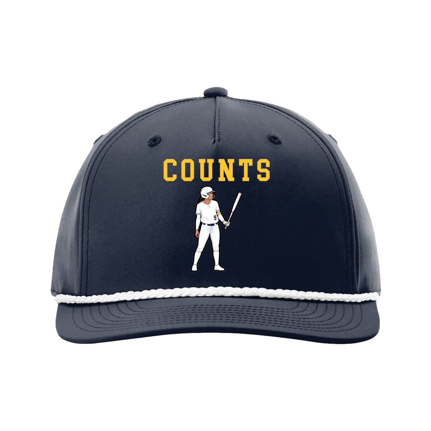 Five-Panel Classic Rope Cap — Shirsey in Navy