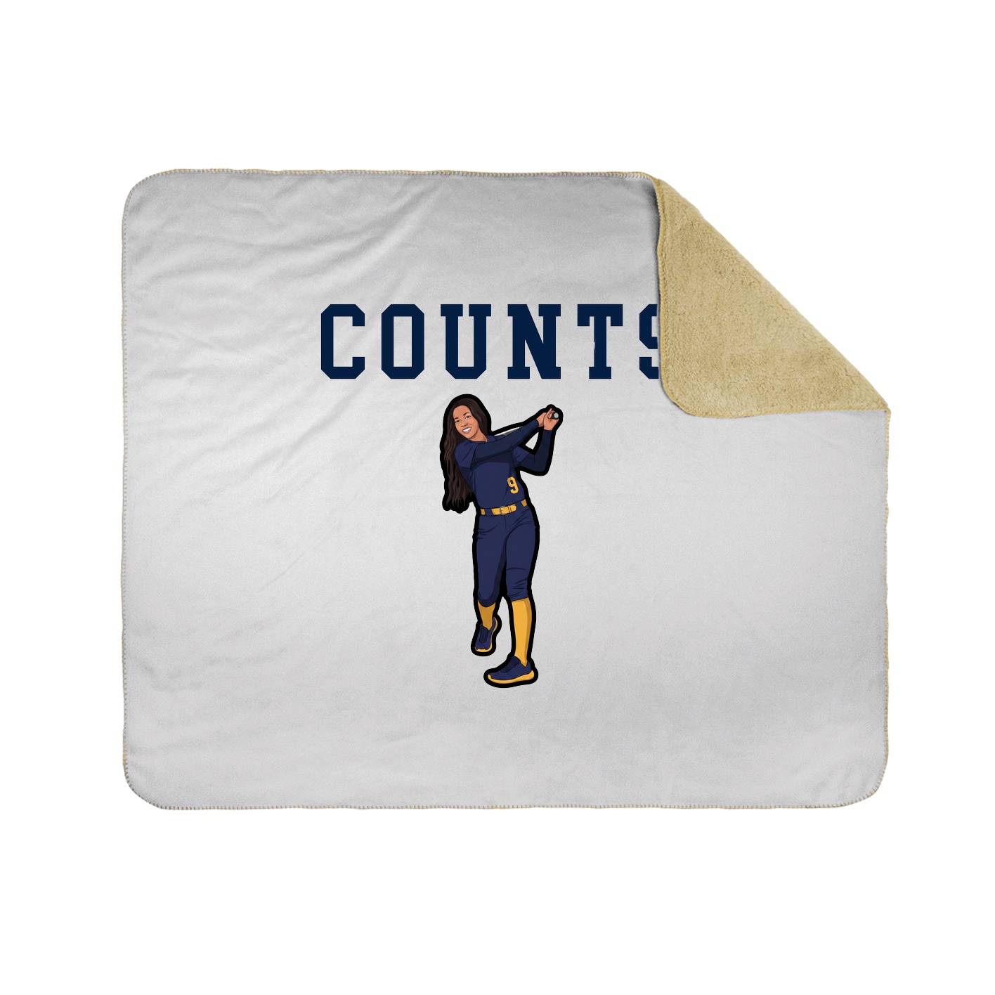 Throw Blanket — Shirsey in White