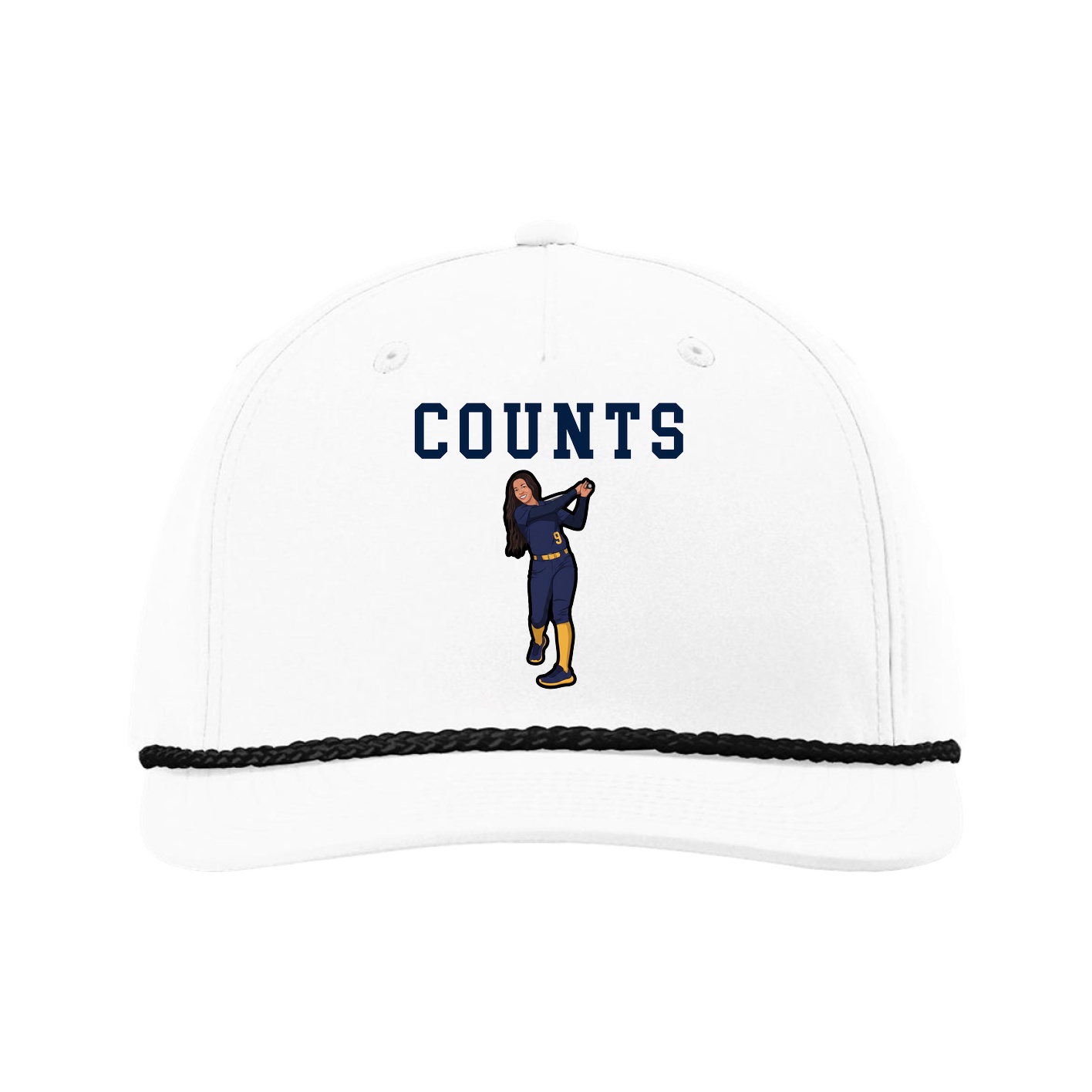 Five-Panel Classic Rope Cap — Shirsey in White