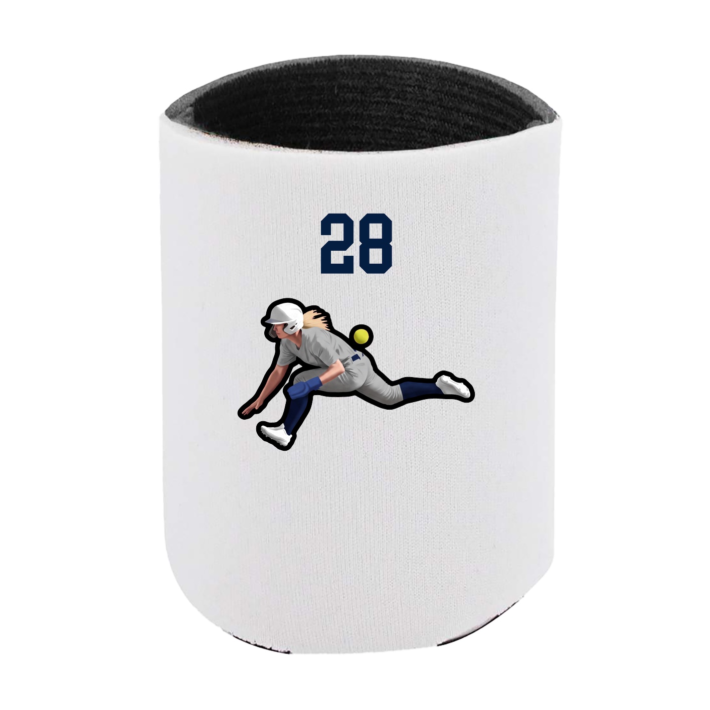 Can Holder — Number Top in White