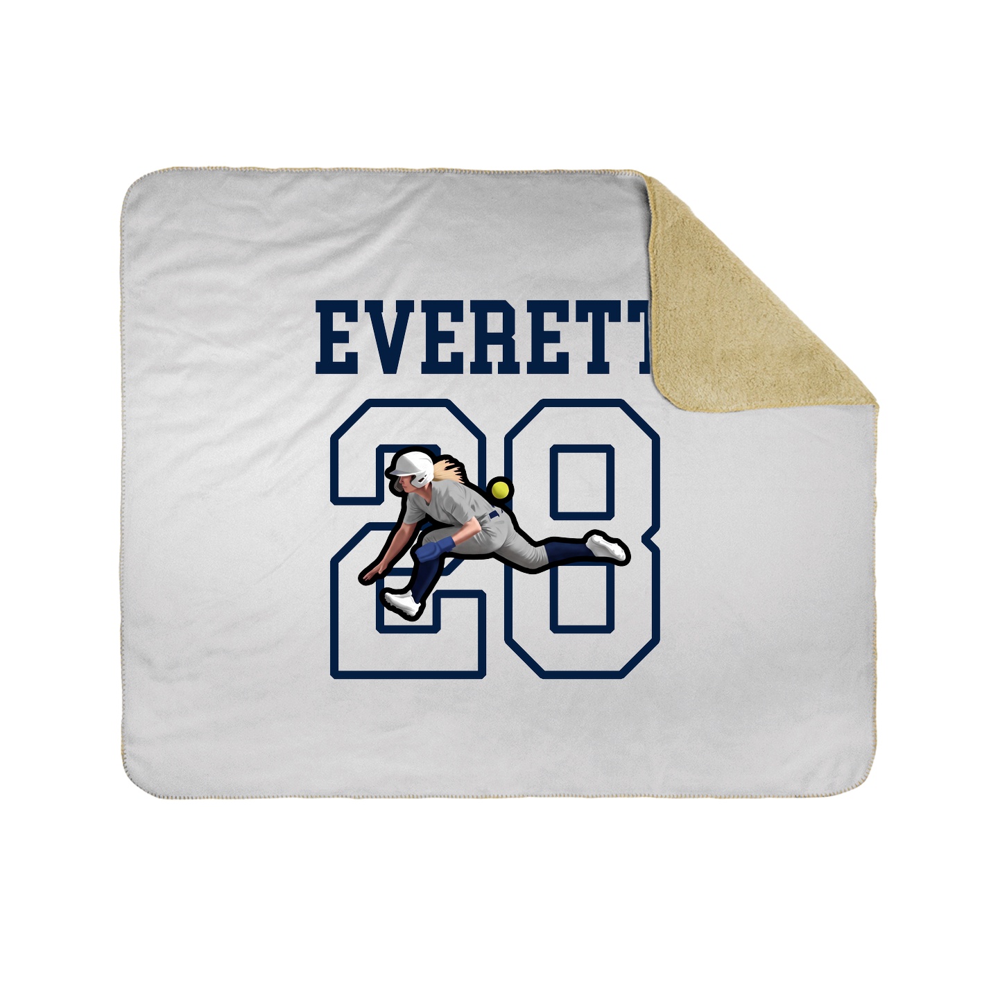 Throw Blanket — Shirsey in White