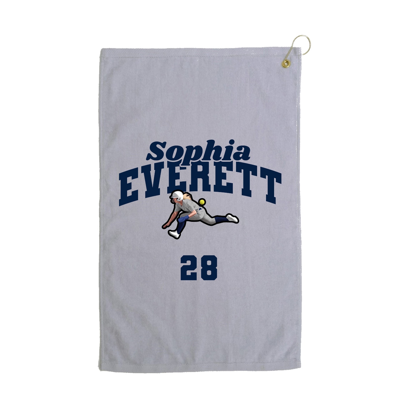 Golf Towel — Signature Arch in Grey