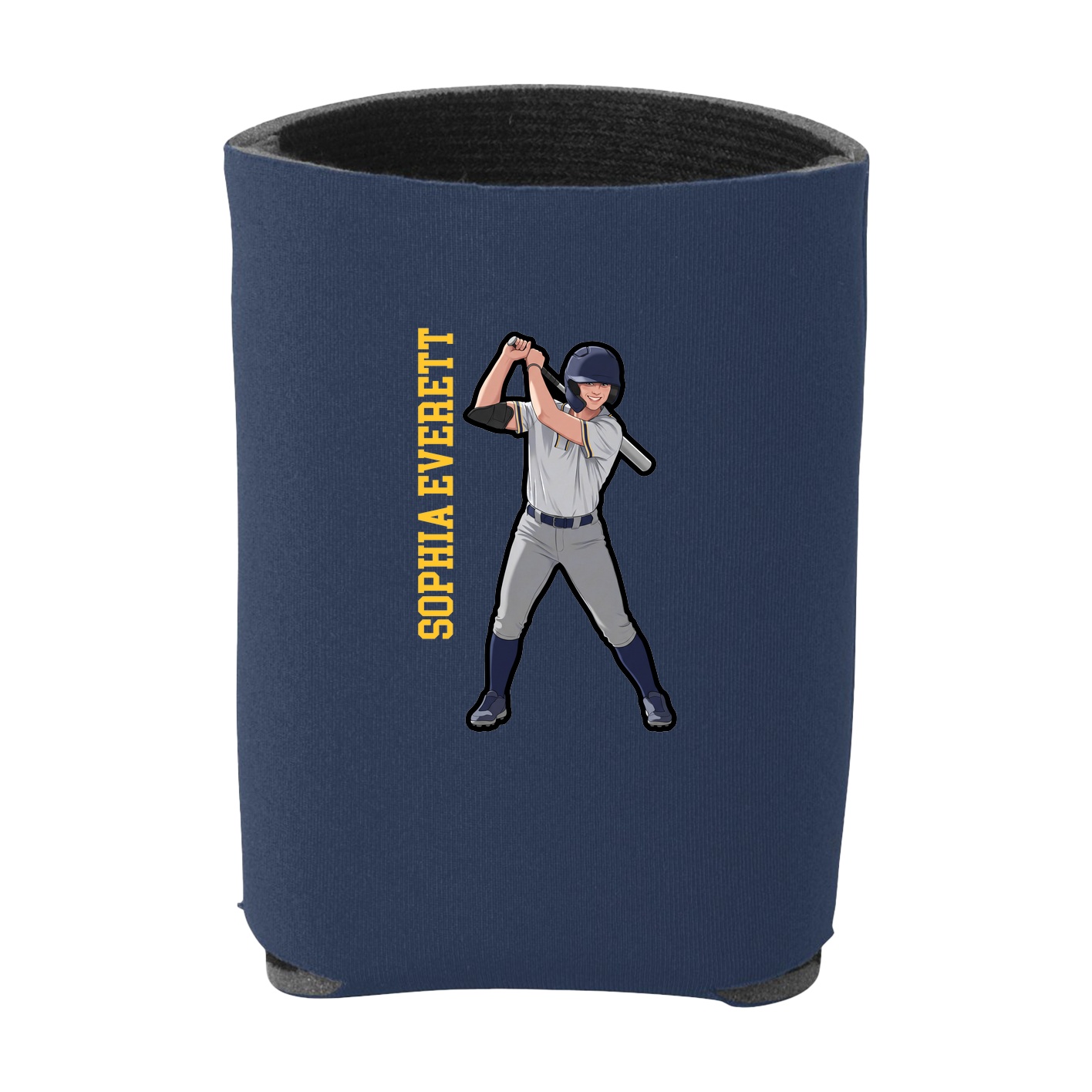 Can Holder — Name Vertical in Navy