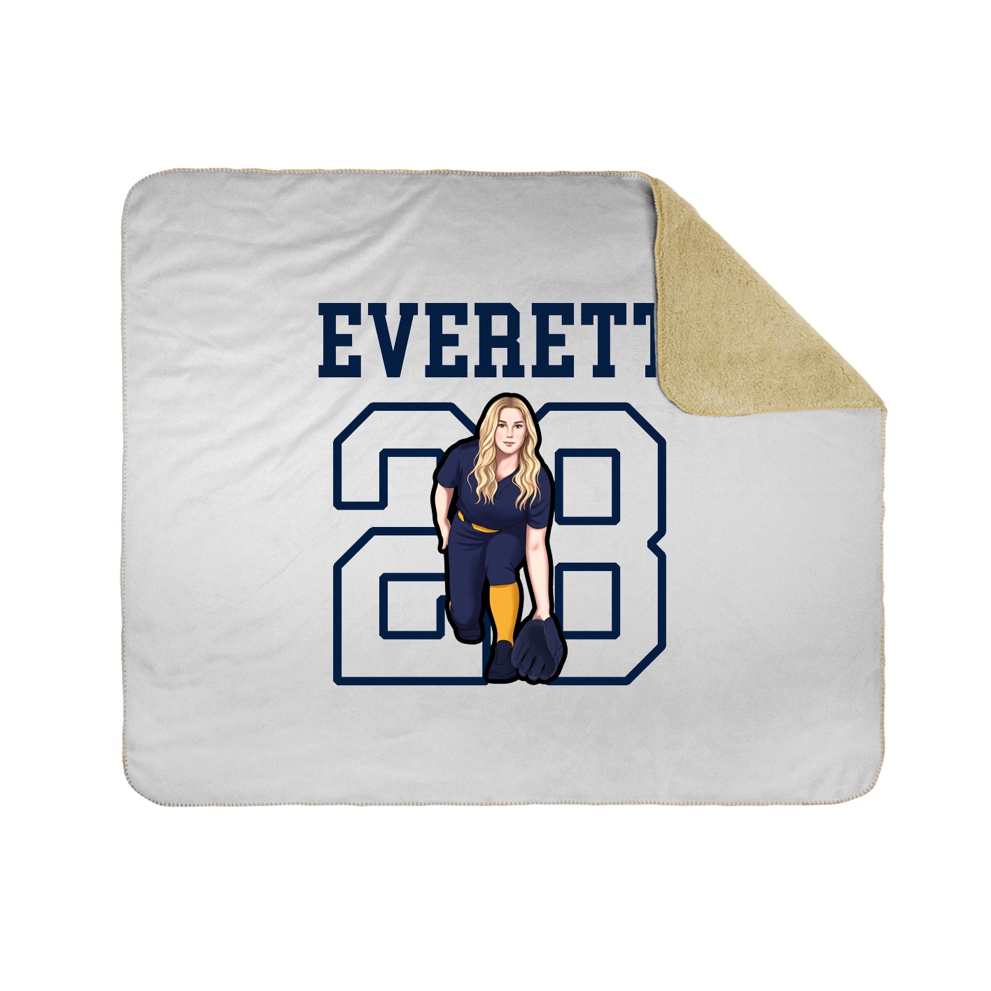 Throw Blanket — Shirsey in White