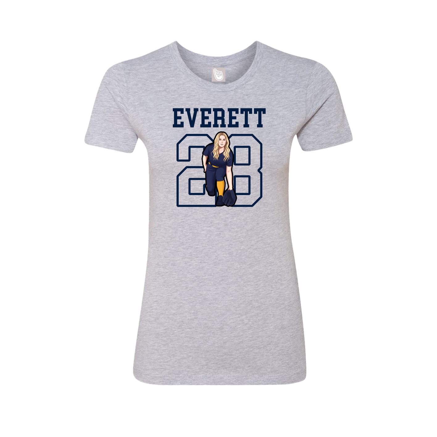 Fitted Women's Tee — Shirsey in Grey