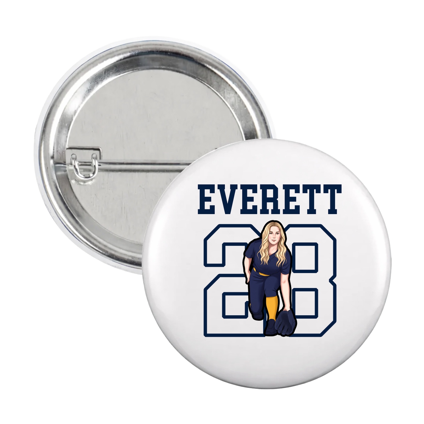 Game Day Button — Shirsey in White