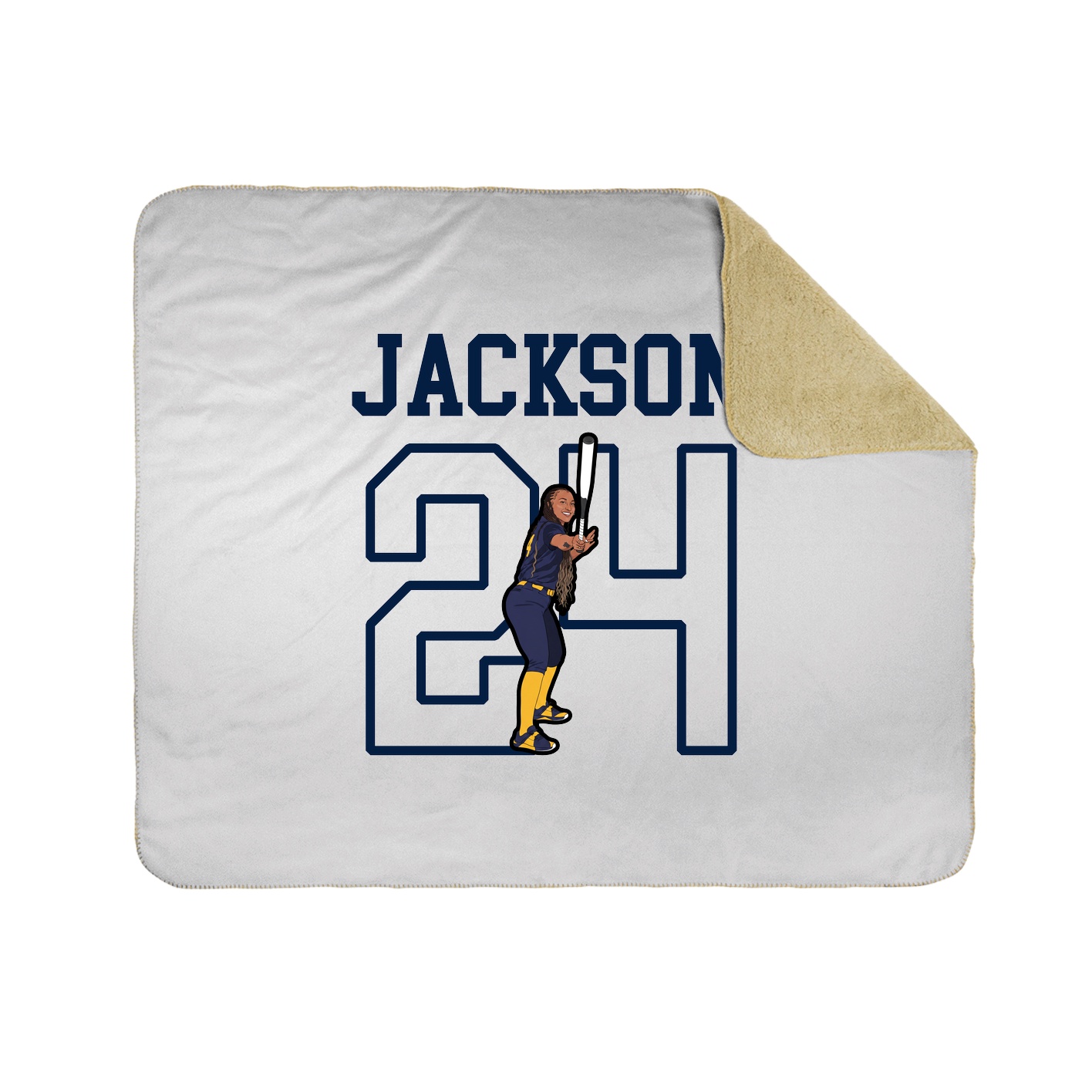 Throw Blanket — Shirsey in White