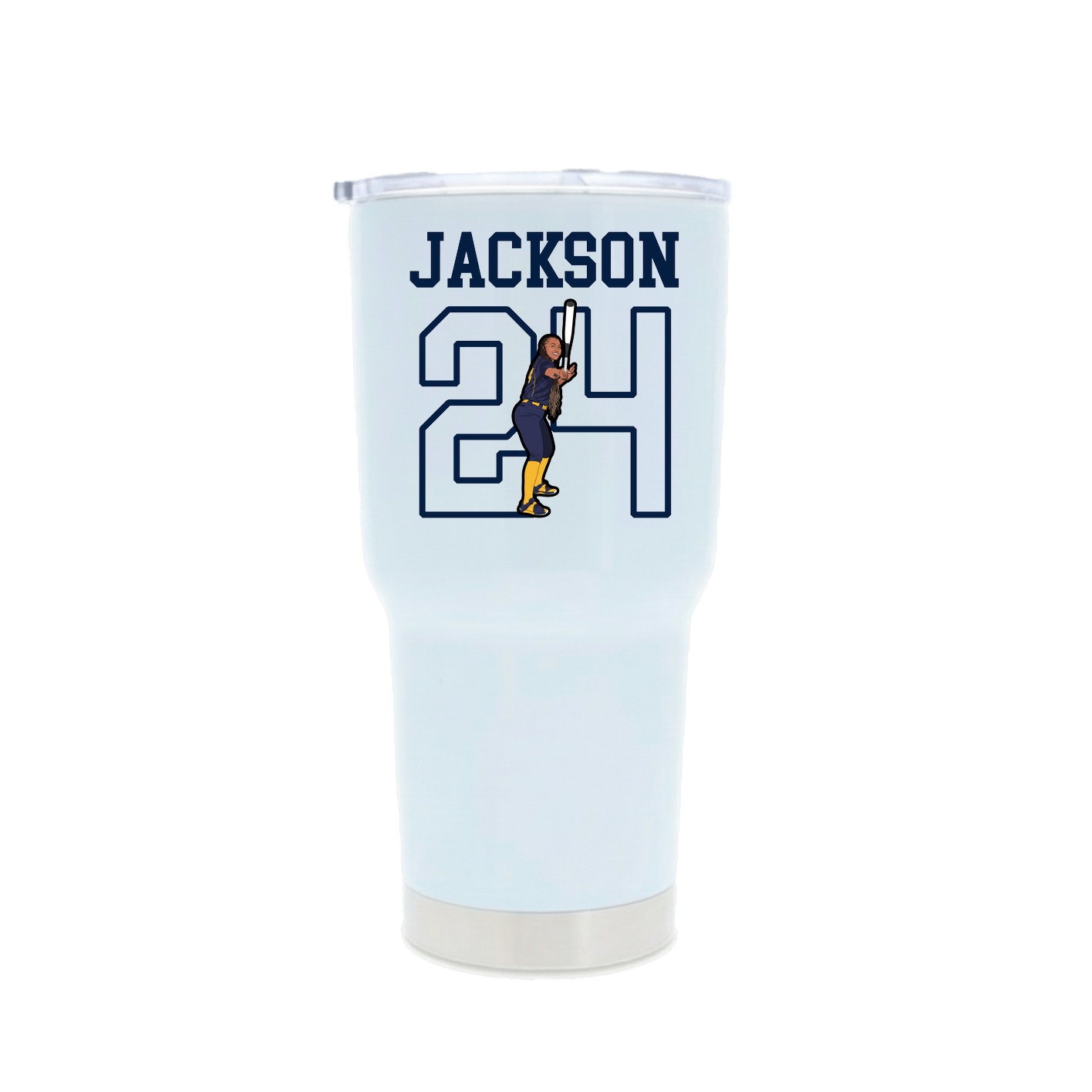 30oz Stainless Steel Tumbler — Shirsey in White