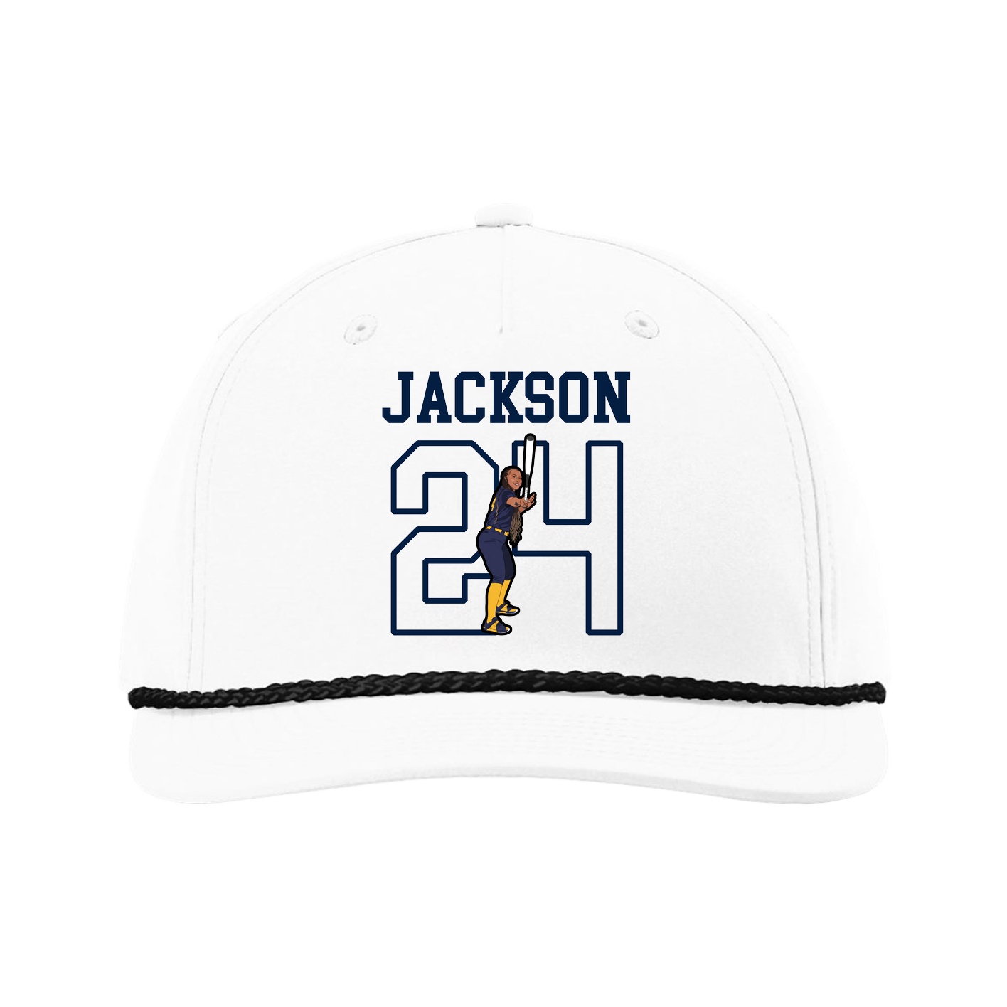 Five-Panel Classic Rope Cap — Shirsey in White