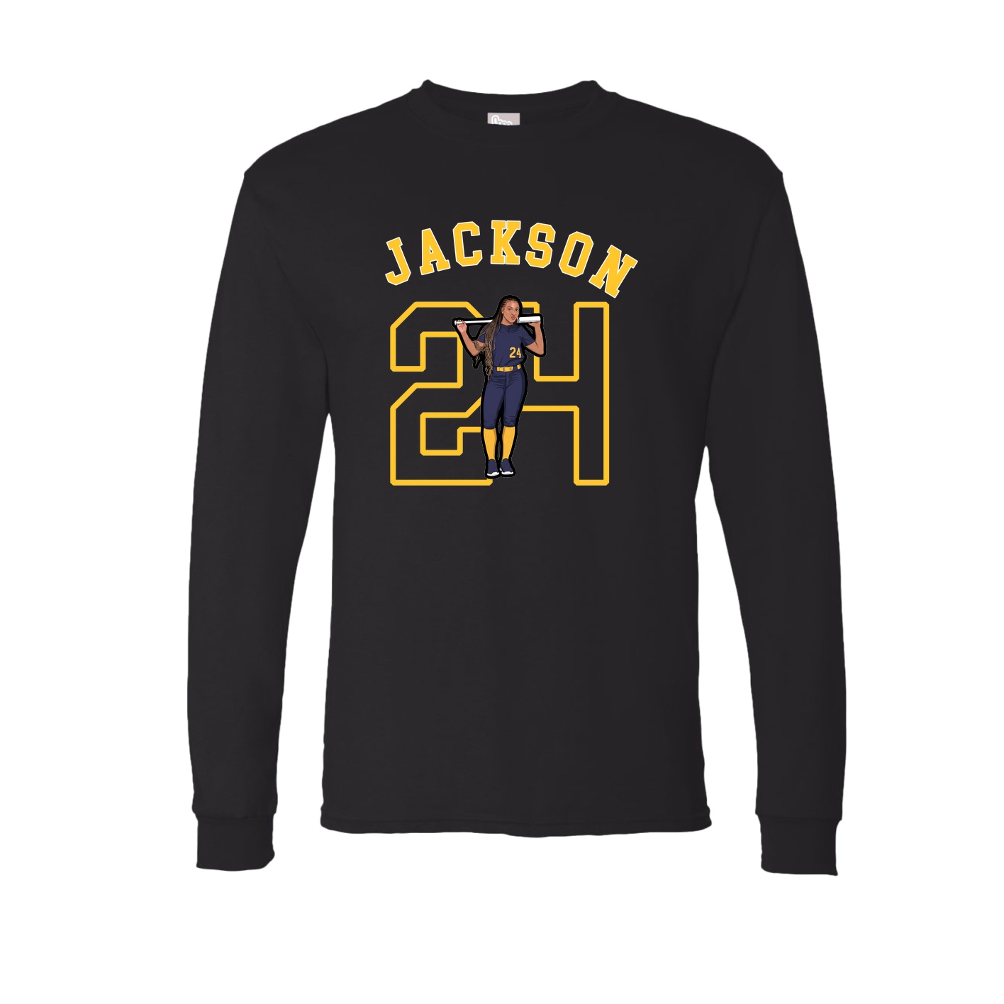 Long Sleeve Tee — Shirsey Arch in Black
