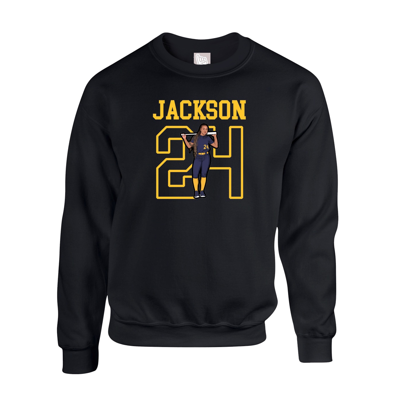 Fleece Crew — Shirsey in Black