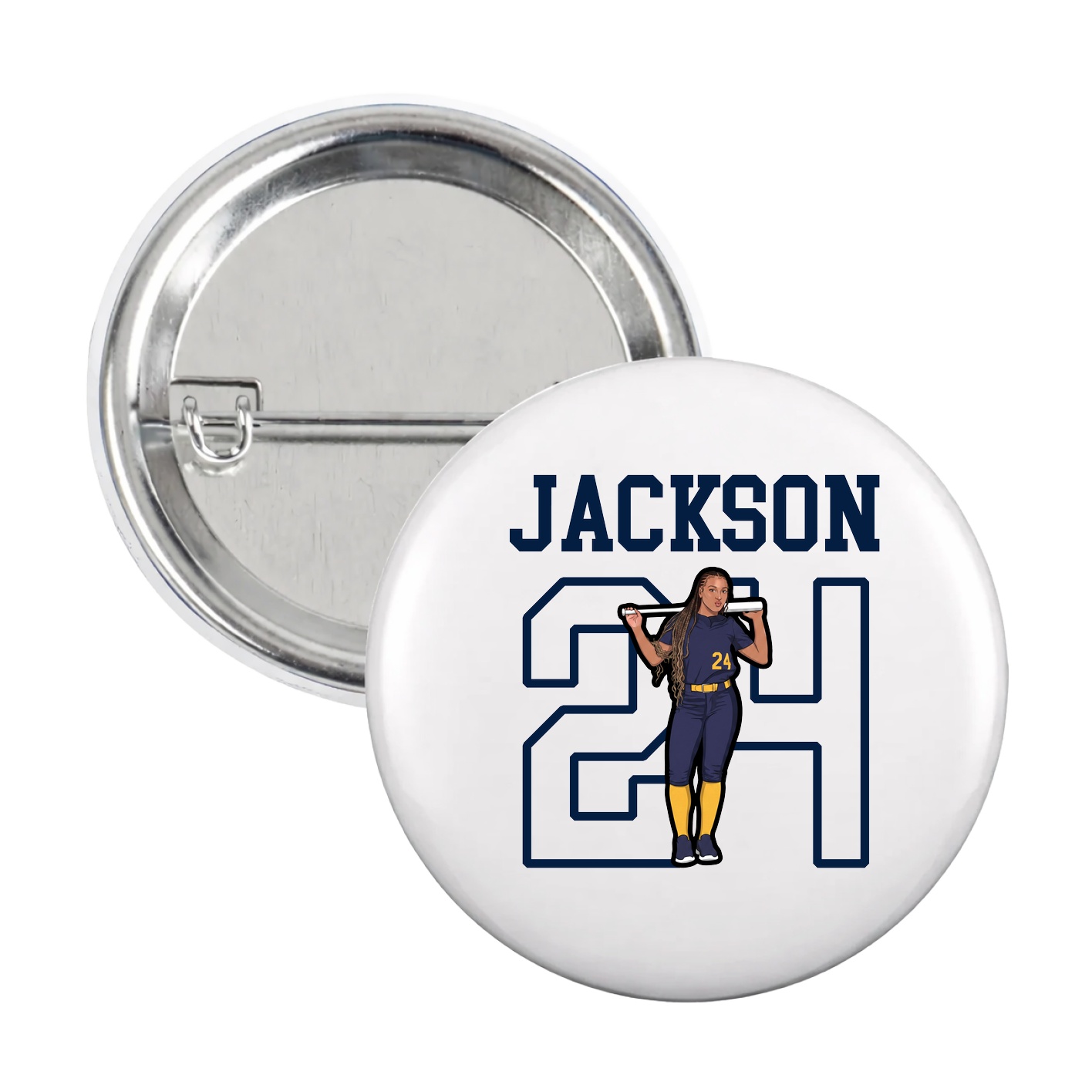 Game Day Button — Shirsey in White