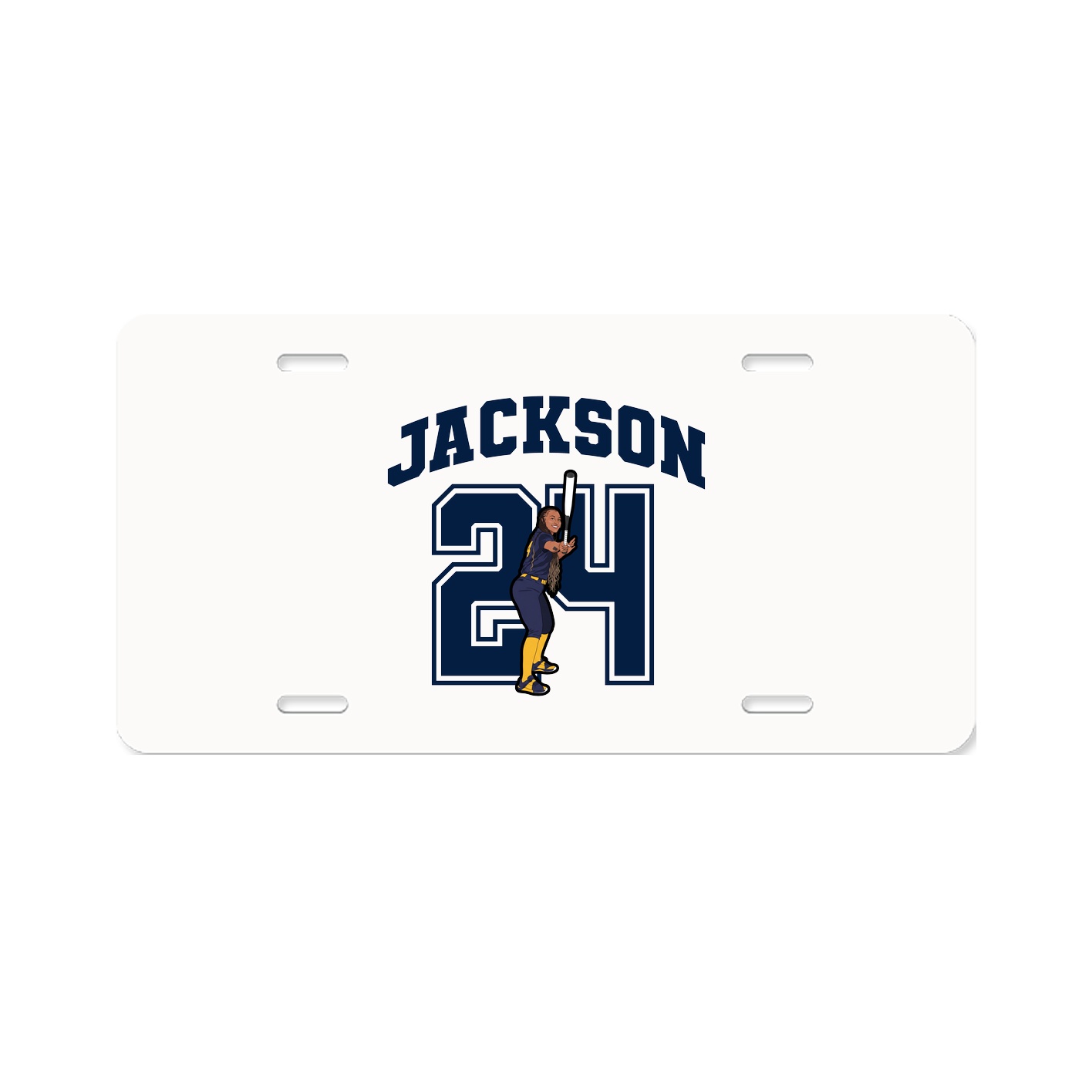 License Plate — Number in Classic
