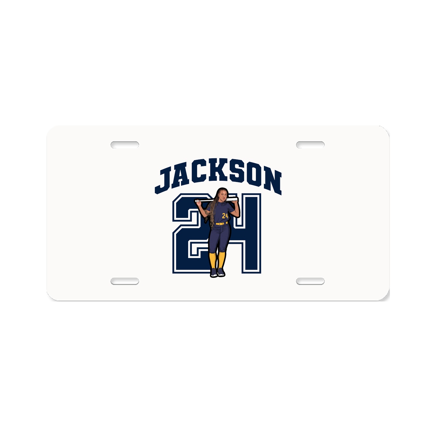 License Plate — Number in Classic