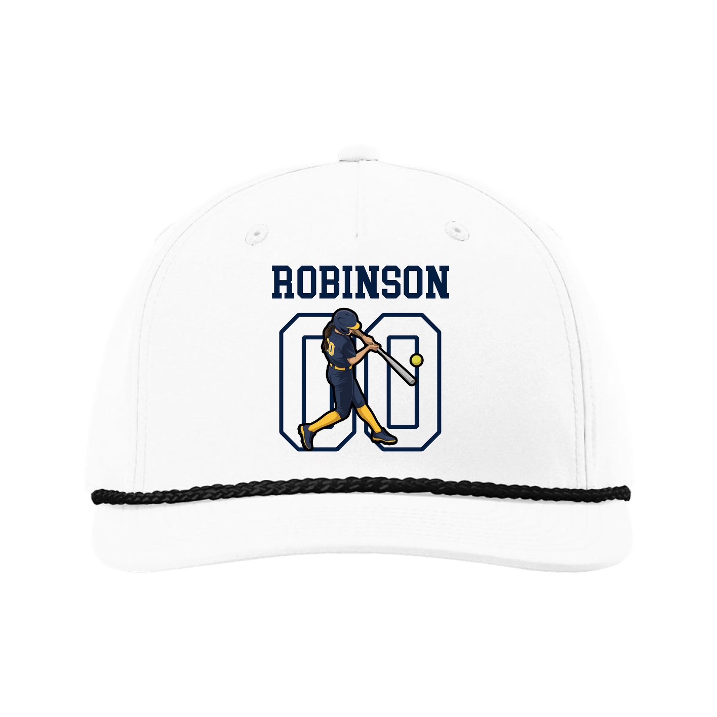 Five-Panel Classic Rope Cap — Shirsey in White