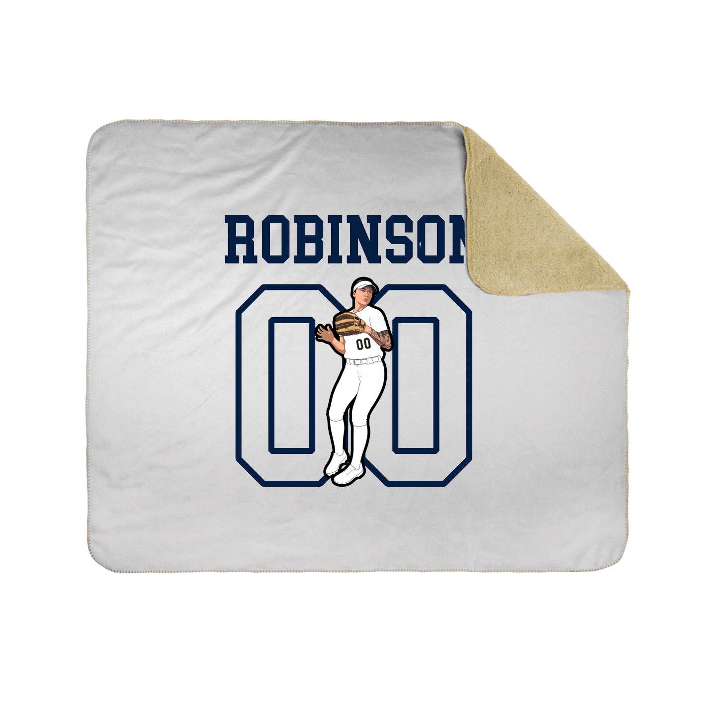 Throw Blanket — Shirsey in White