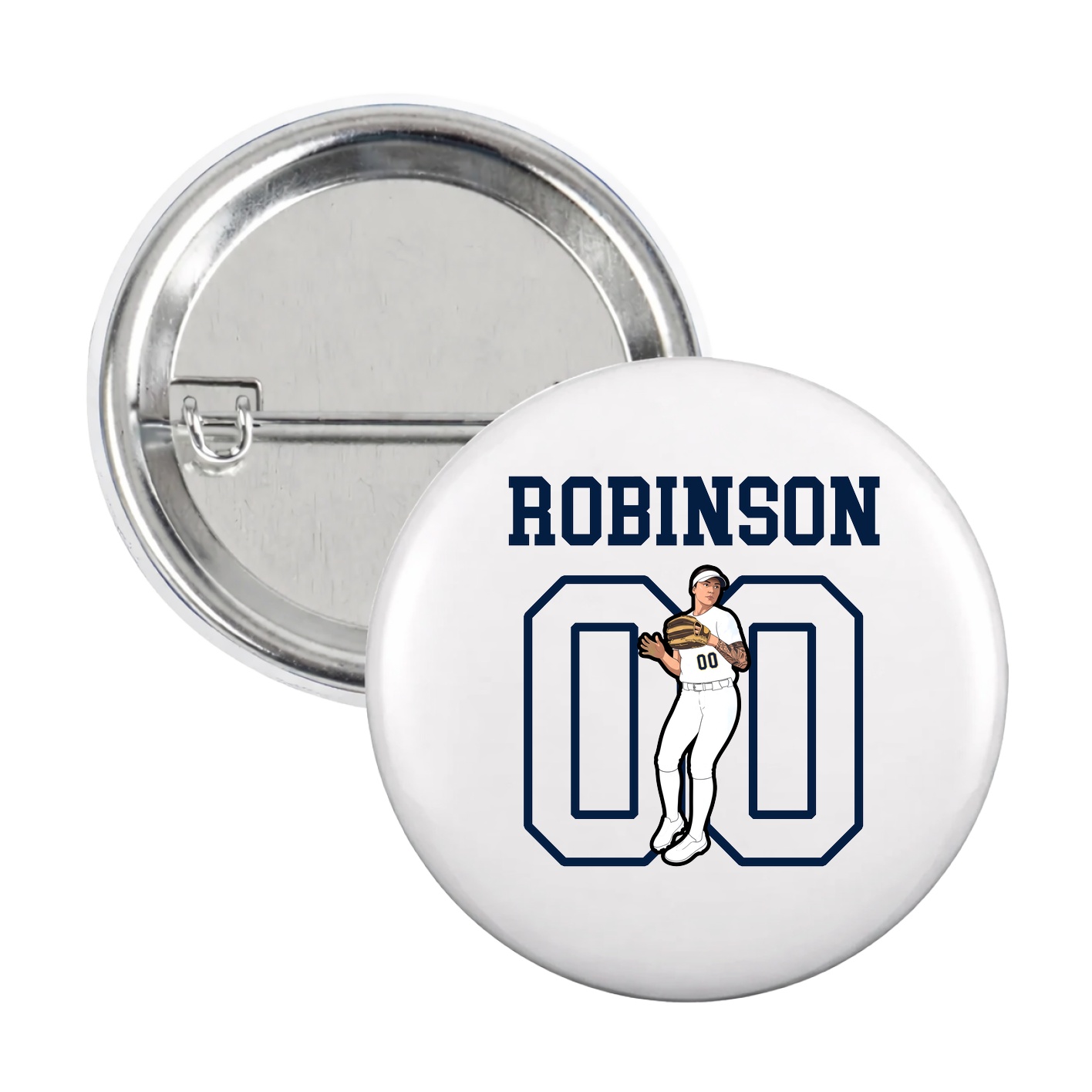 Game Day Button — Shirsey in White