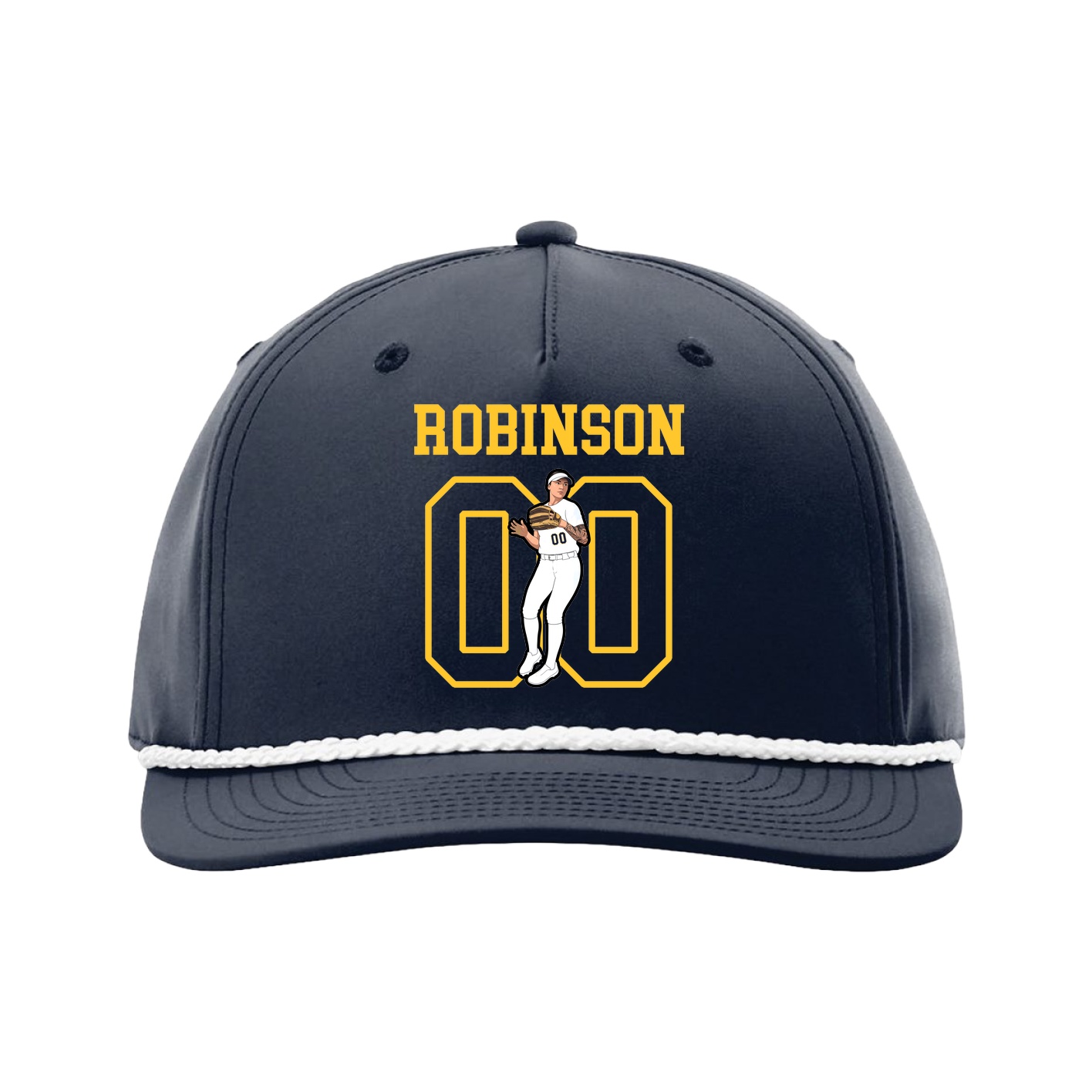 Five-Panel Classic Rope Cap — Shirsey in Navy