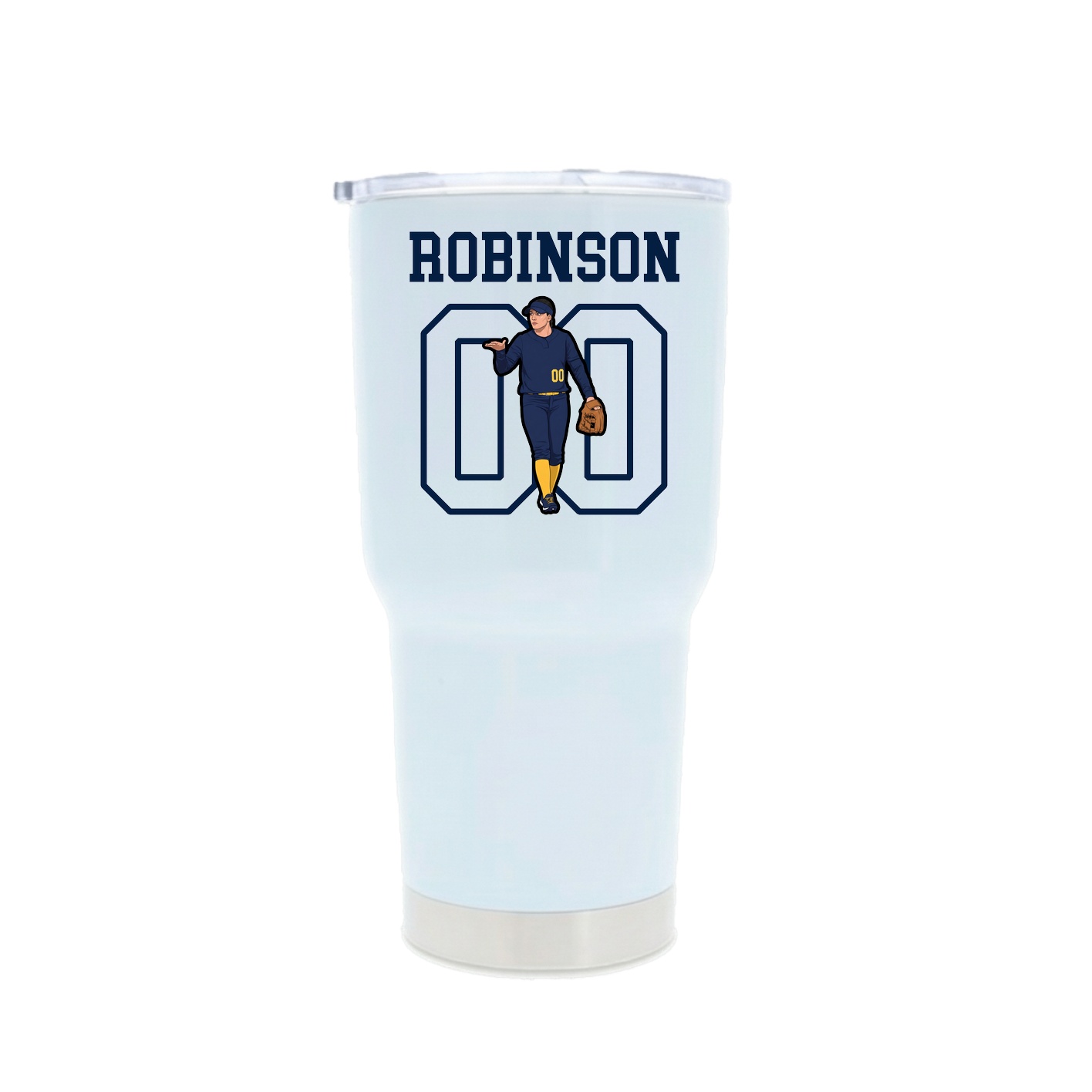 30oz Stainless Steel Tumbler — Shirsey in White