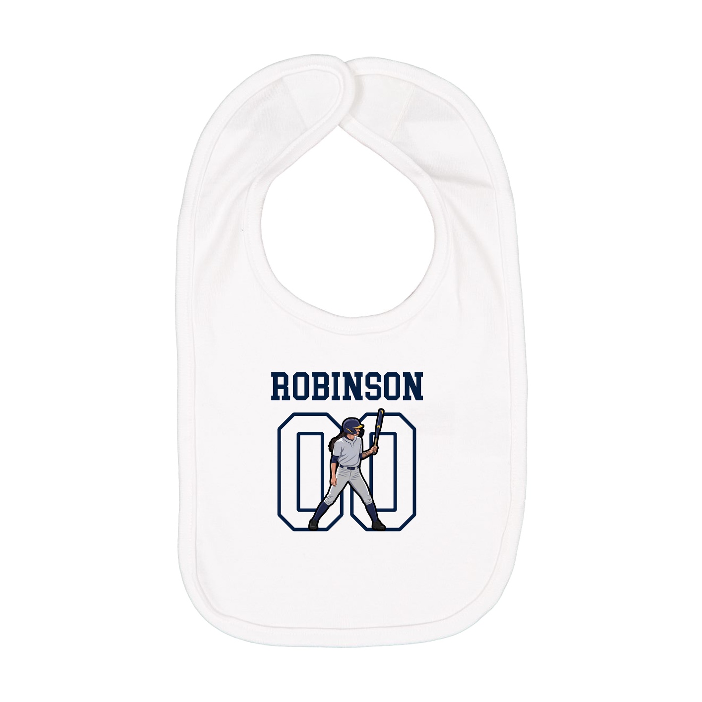 Infant Bib — Shirsey in White