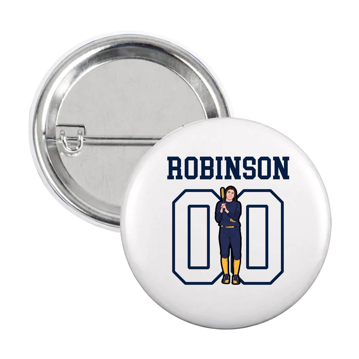 Game Day Button — Shirsey in White