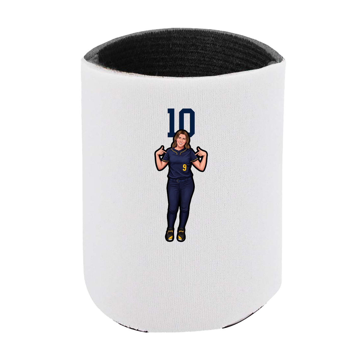 Can Holder — Number Top in White