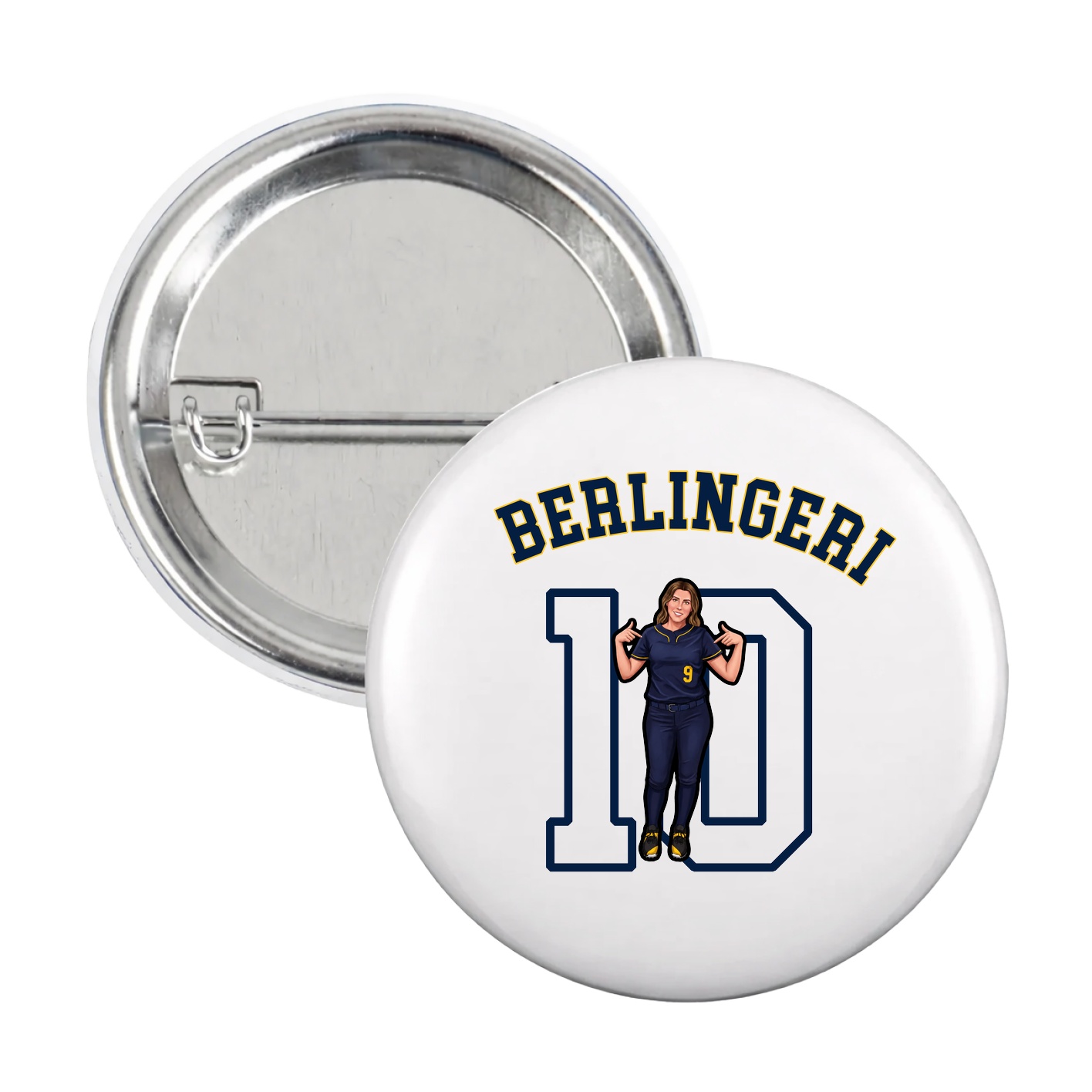 Game Day Button — Shirsey Arch in White