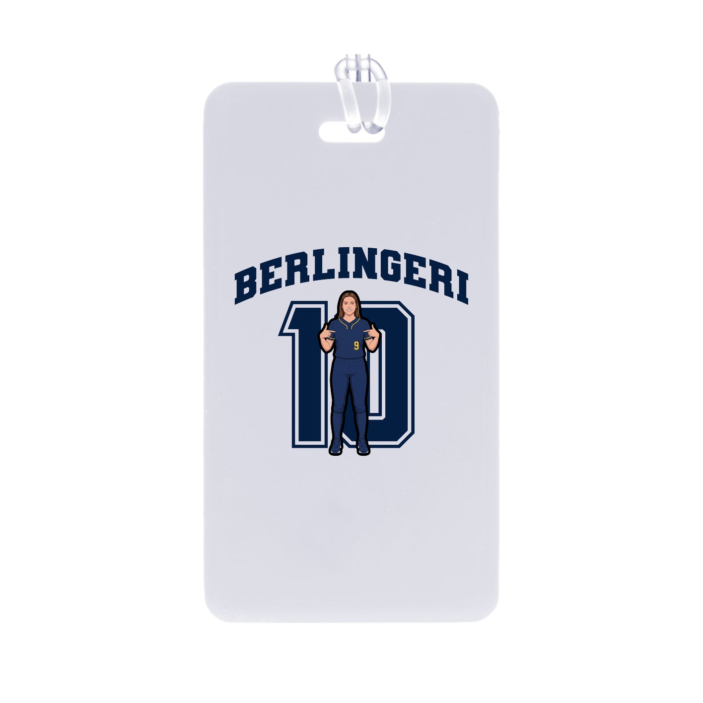 Bag Tag — Number in Classic