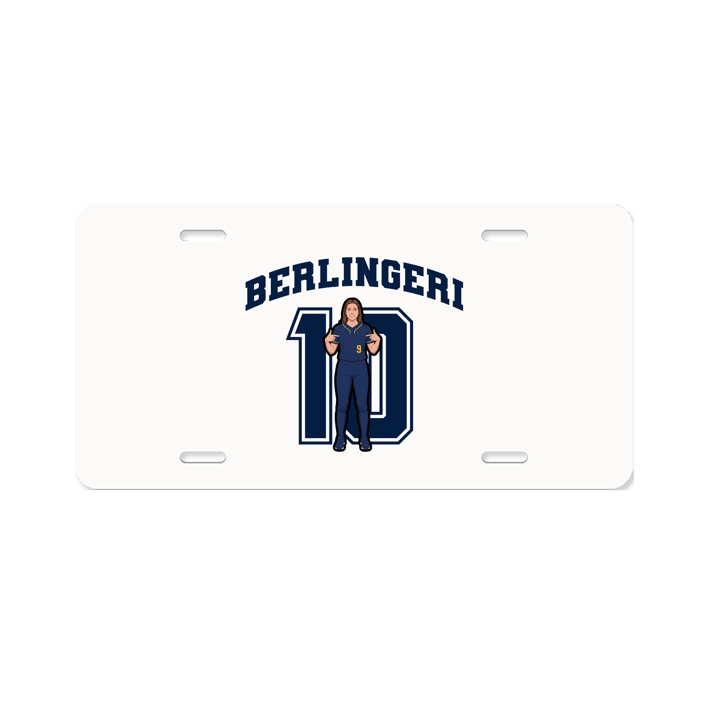 License Plate — Number in Classic