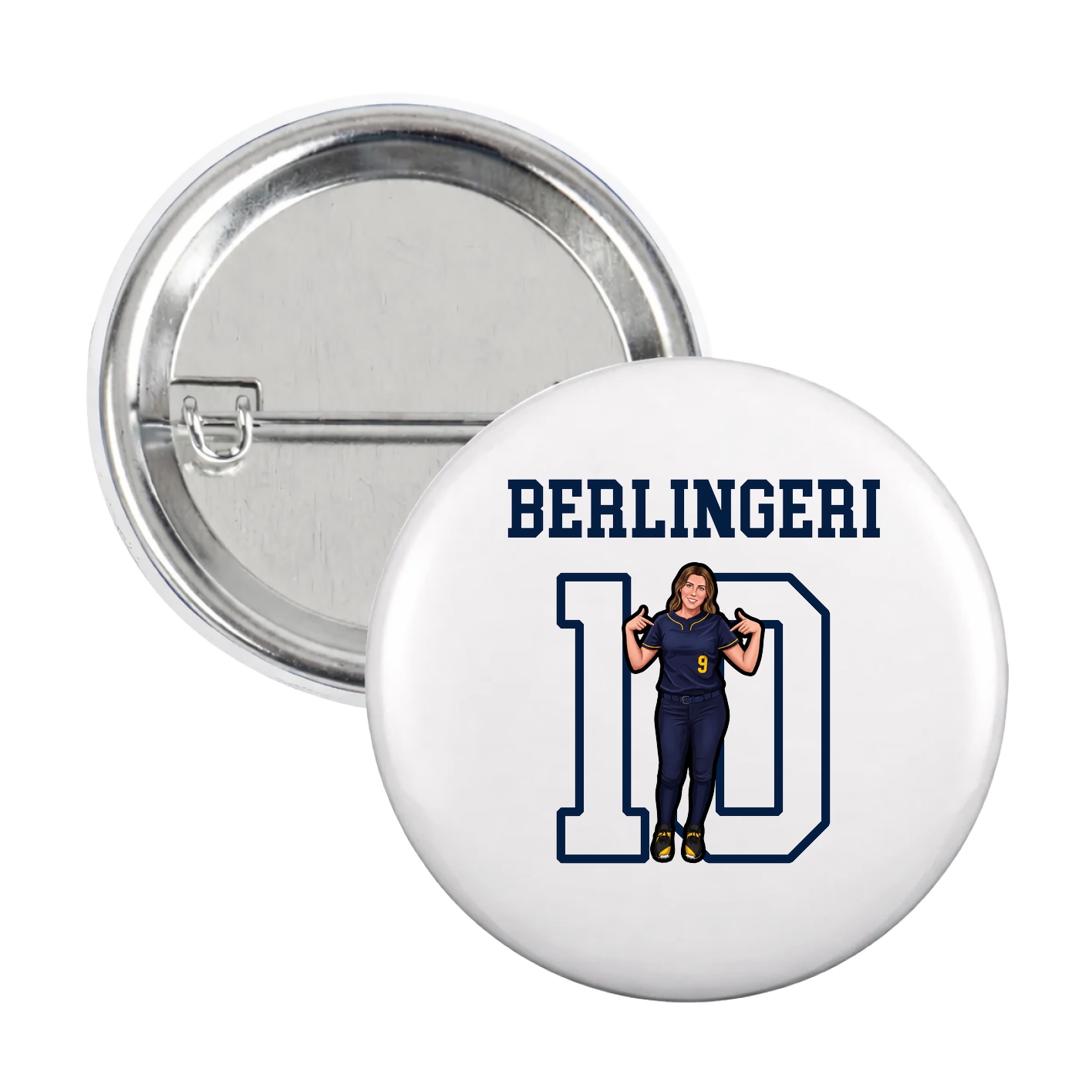 Game Day Button — Shirsey in White