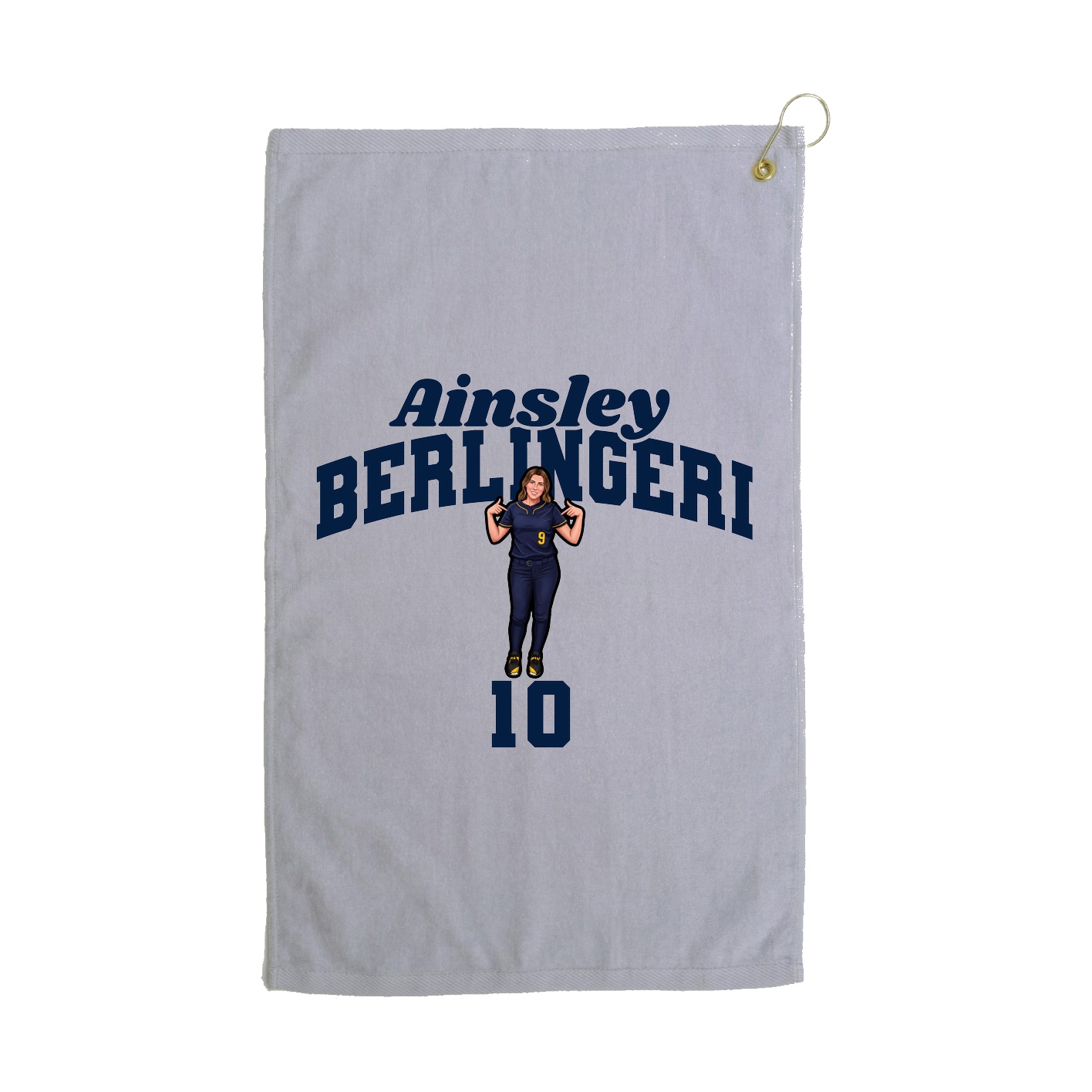 Golf Towel — Signature Arch in Grey