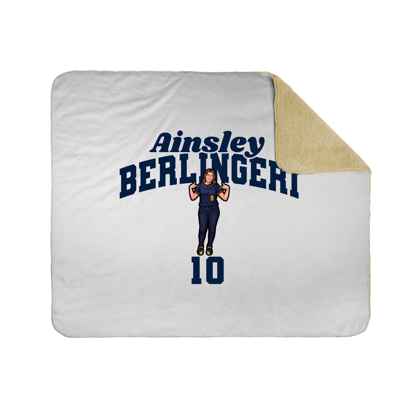 Throw Blanket — Signature Arch in White