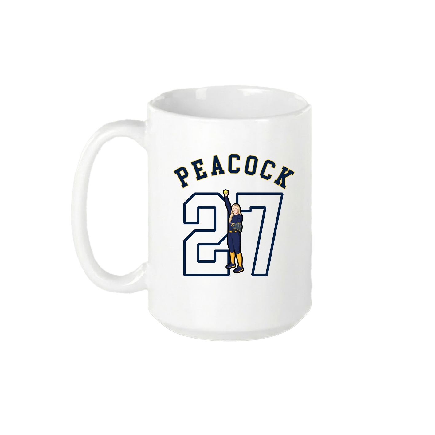 15oz Coffee Mug — Shirsey Arch in White