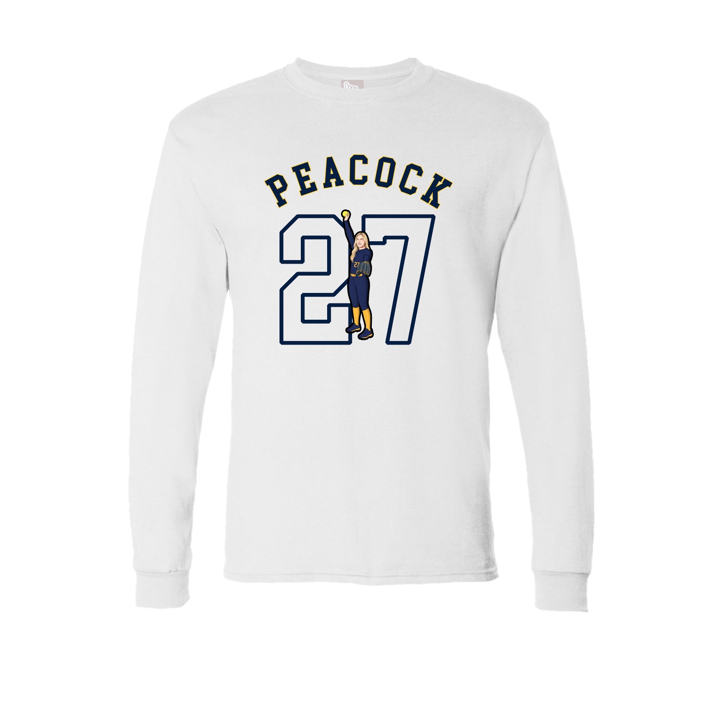 Long Sleeve Tee — Shirsey Arch in White
