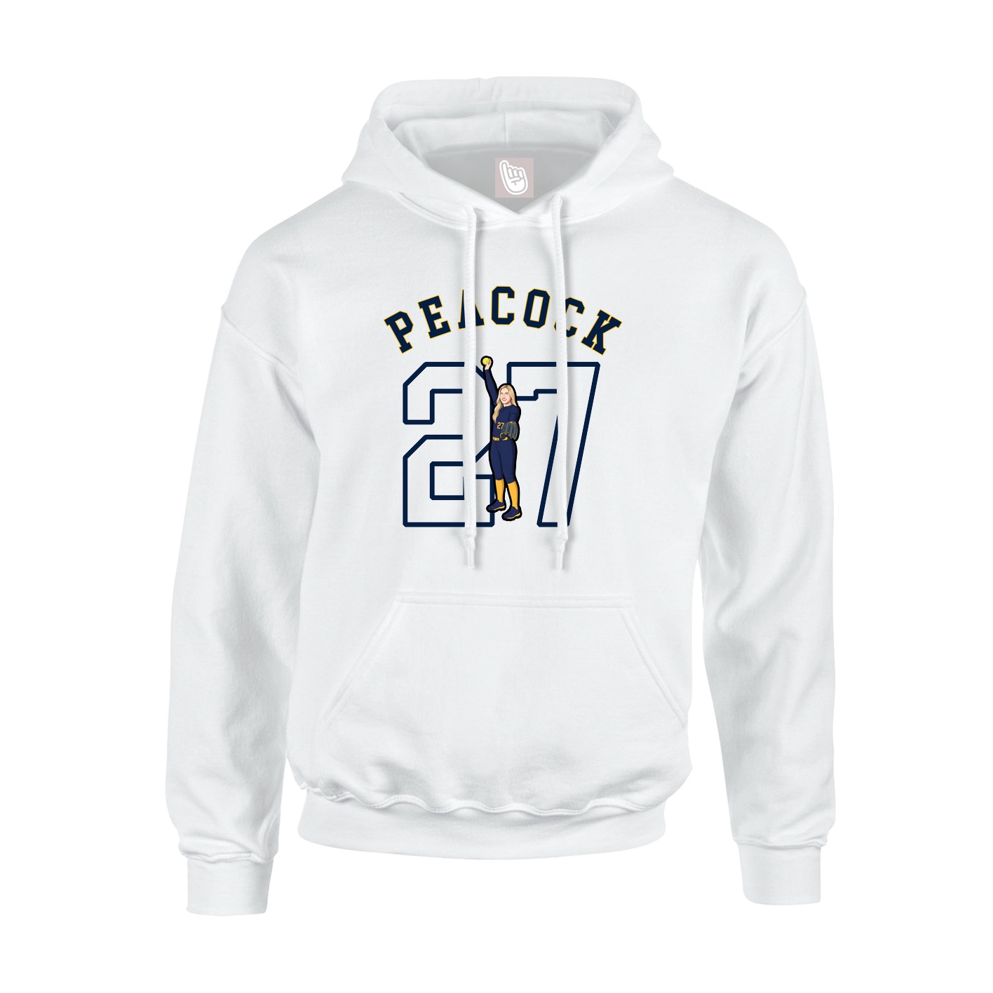 Hoodie — Shirsey Arch in White