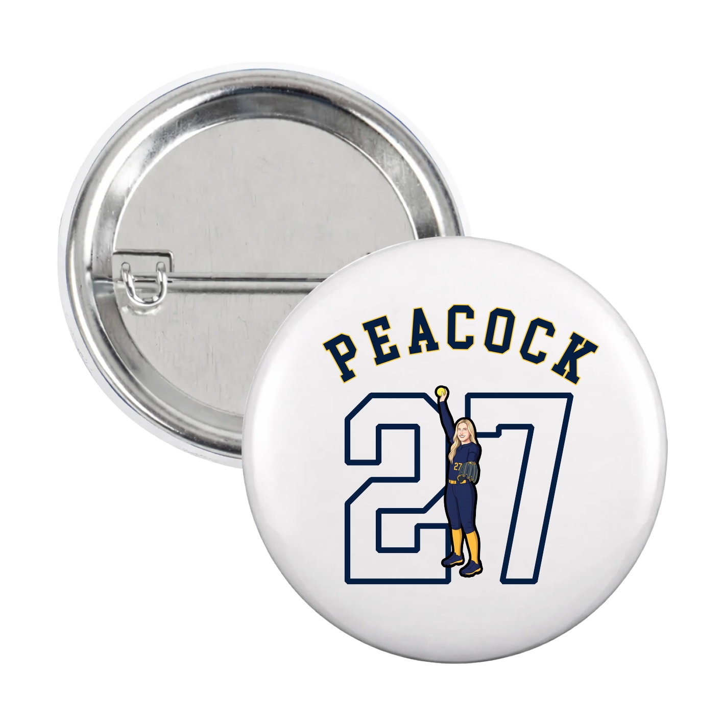 Game Day Button — Shirsey Arch in White