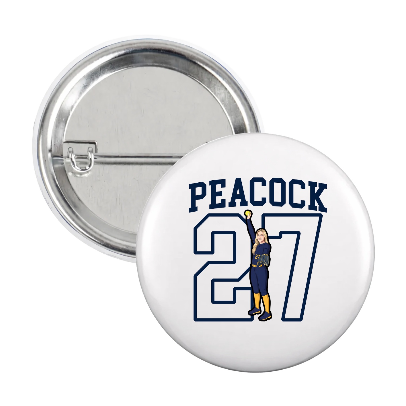 Game Day Button — Shirsey in White