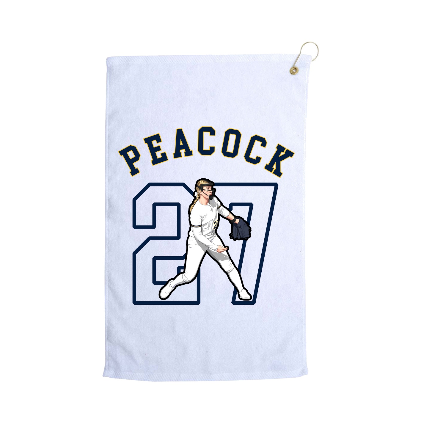 Golf Towel — Shirsey Arch in White