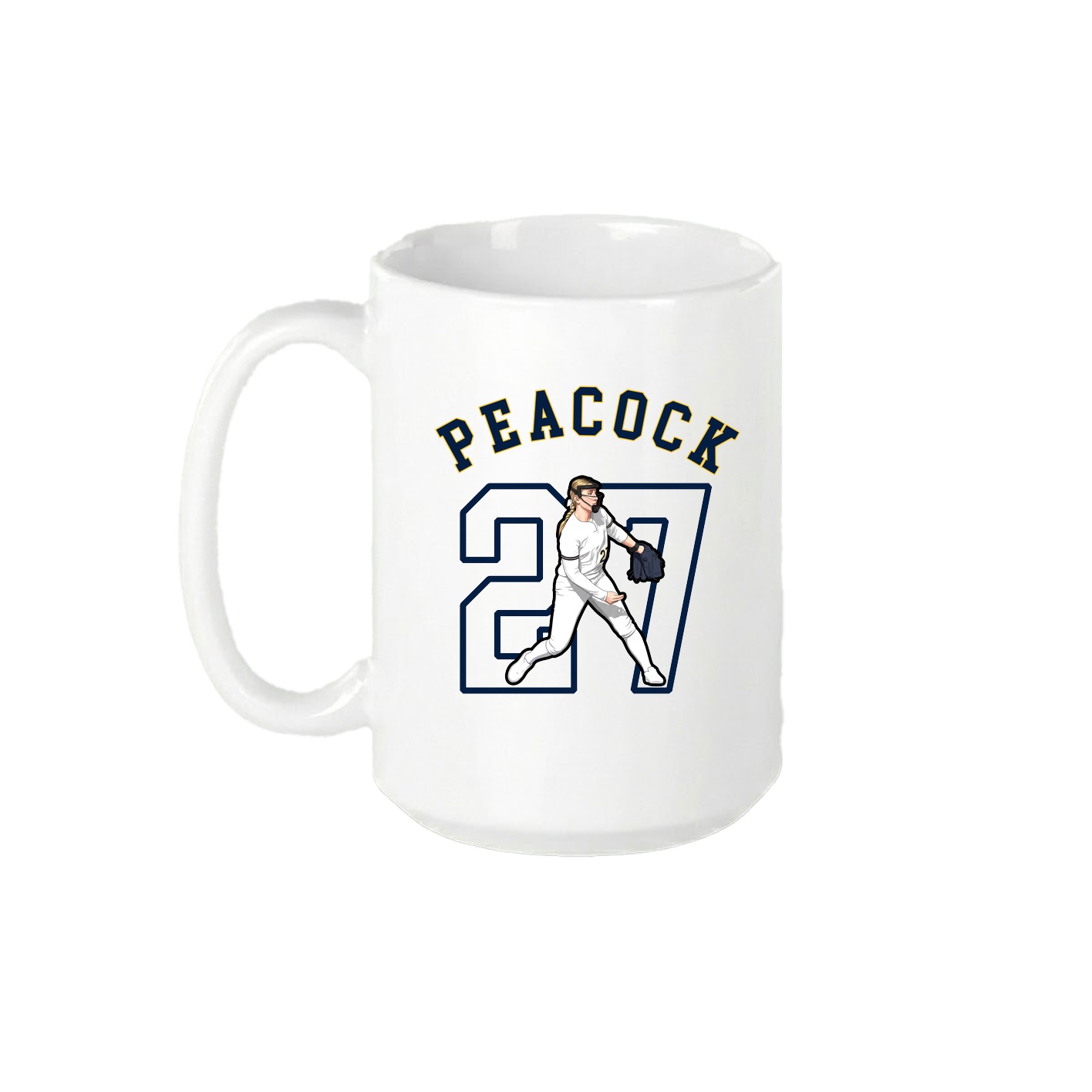15oz Coffee Mug — Shirsey Arch in White