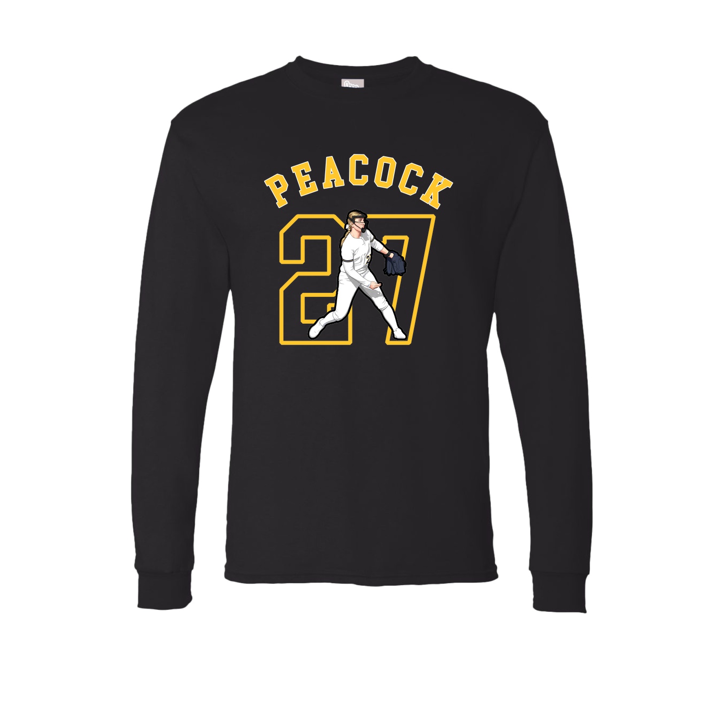 Long Sleeve Tee — Shirsey Arch in Black