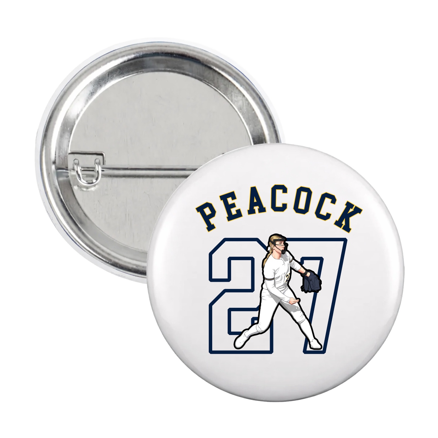 Game Day Button — Shirsey Arch in White